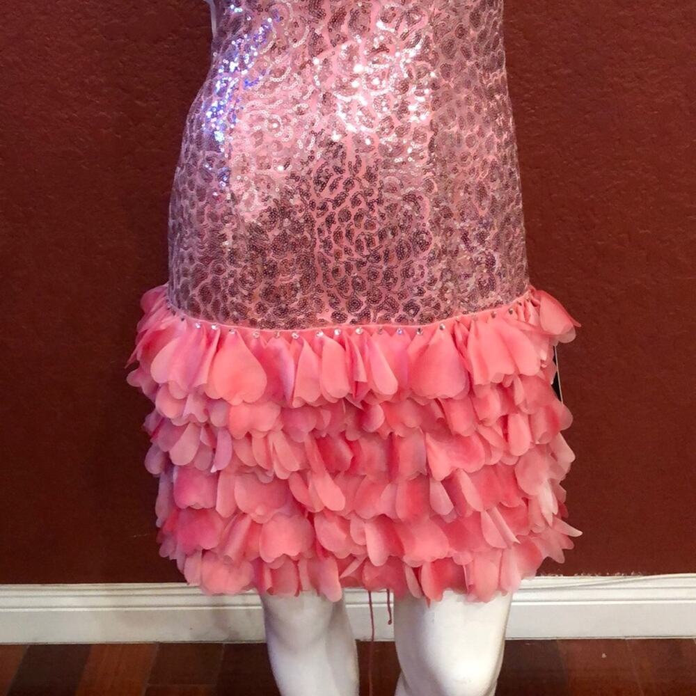 Amelia Couture # 214 Strapless Sequined Dress 6 - Picture 3 of 7
